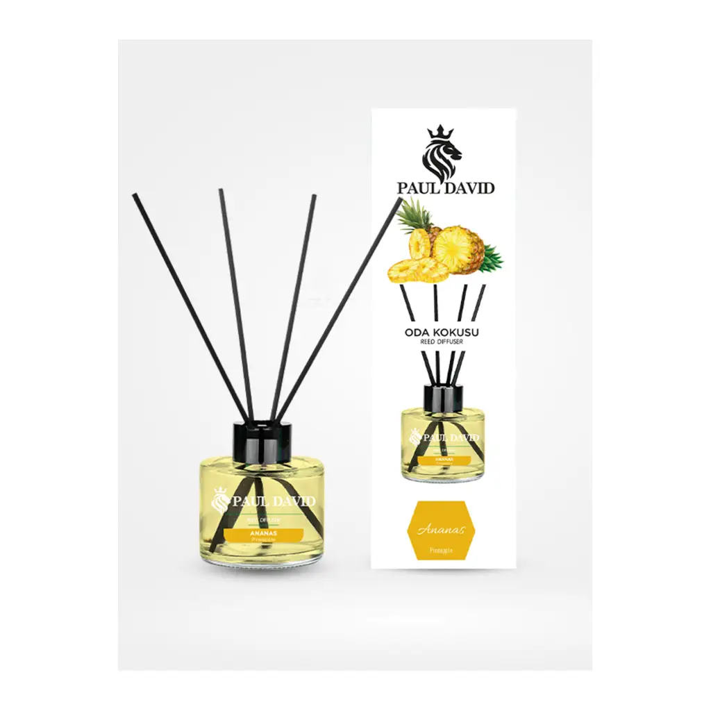 Paul David Ananas Yüksek Koku Yayılımlı Dekoratif Bambu Çubuklu Oda Kokusu 145 ml Paul David Ananas Yüksek Koku Yayılımlı Dekoratif Bambu Çubuklu Oda Kokusu 145 ml