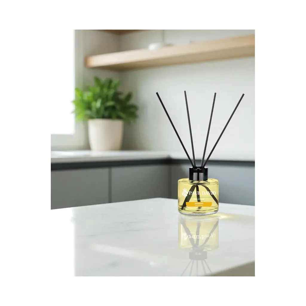 Paul David Ananas Yüksek Koku Yayılımlı Dekoratif Bambu Çubuklu Oda Kokusu 145 ml Paul David Ananas Yüksek Koku Yayılımlı Dekoratif Bambu Çubuklu Oda Kokusu 145 ml