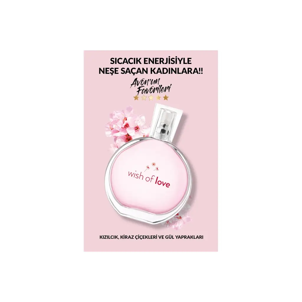 AVON Wish Of Love Kadın Parfüm Edt 50 Ml. AVON Wish Of Love Kadın Parfüm Edt 50 Ml.