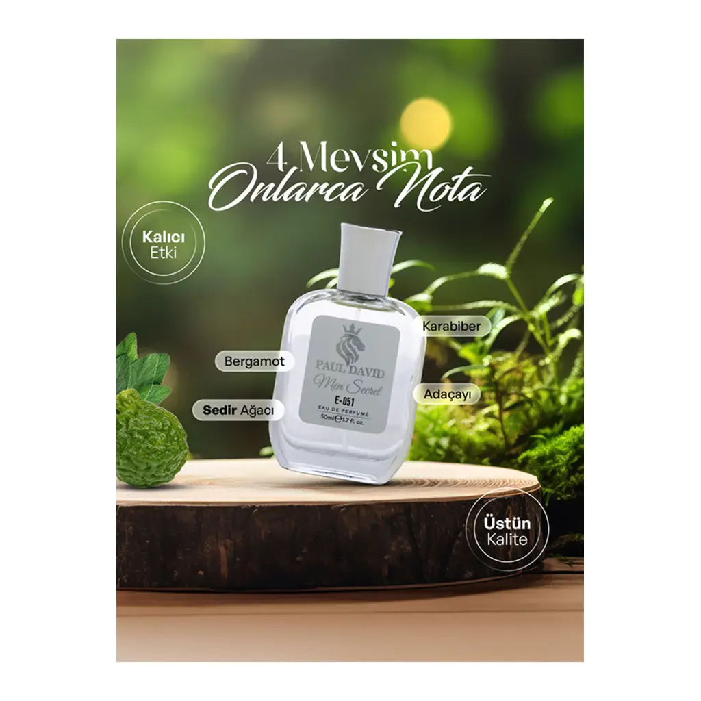 E-051 Aromatik Fougere Erkek Parfüm Edp Uzun Süre Kalıcı 50 ml E-051 Aromatik Fougere Erkek Parfüm Edp Uzun Süre Kalıcı 50 ml