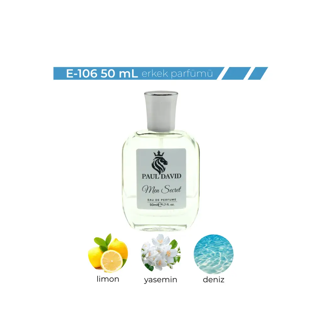 E-106 Fresh Erkek Parfüm EDP Uzun Süre Kalıcı 50 ml
