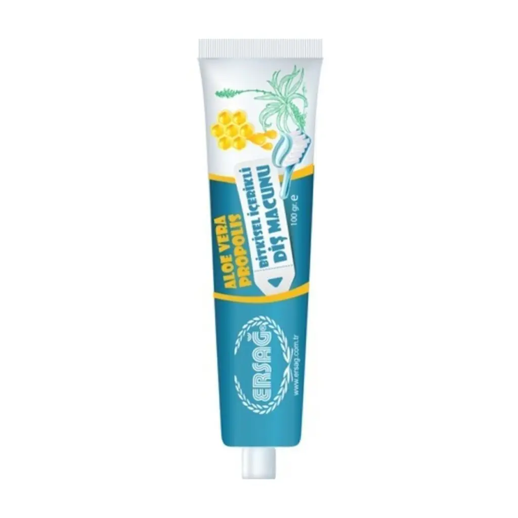 Ersağ Diş Macunu 100 Ml Aloe Vera Propolis Bitkisel Içerikli