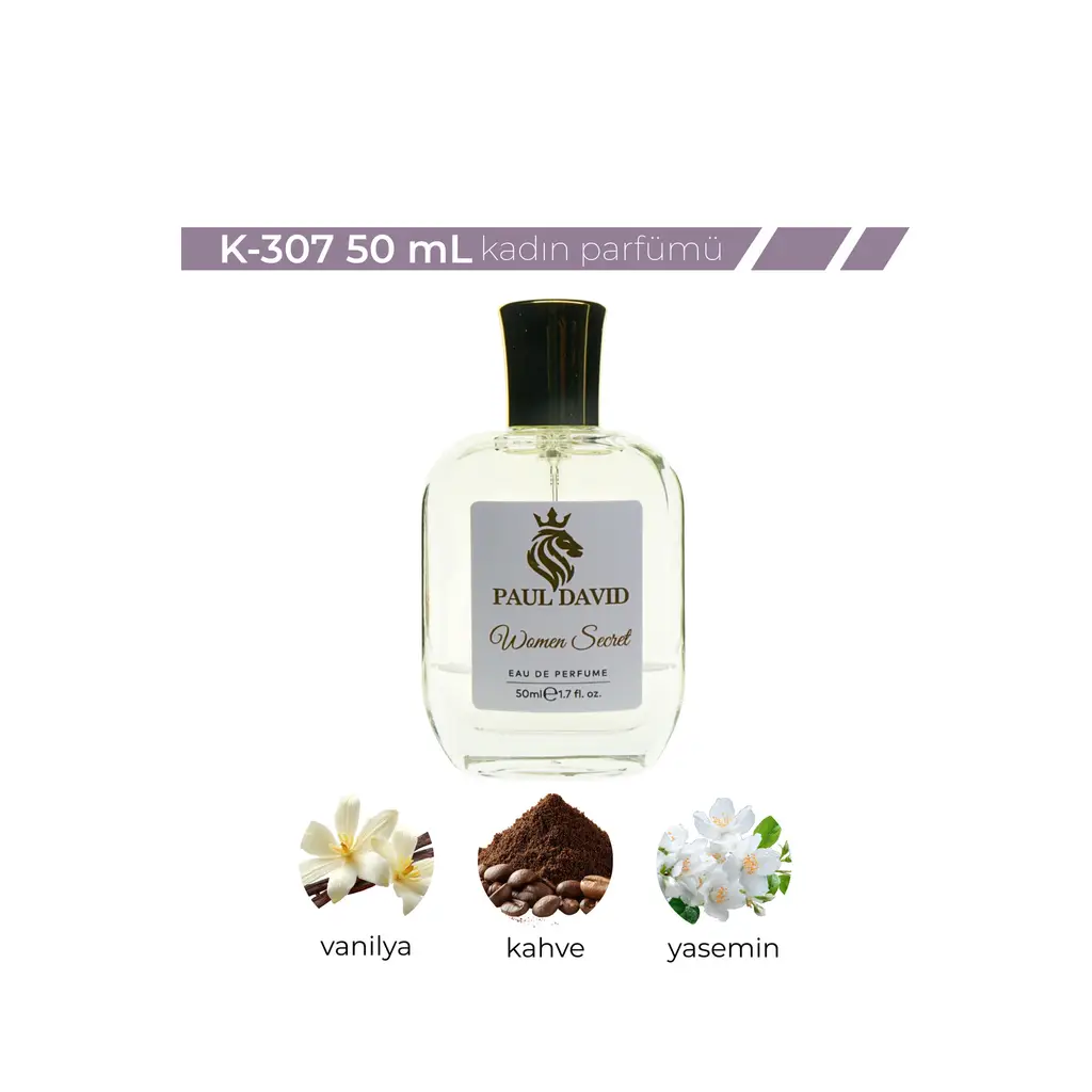 K-307 Oryantal Vanilya Kadın Parfüm EDP Uzun Süre Kalıcı 50 ml