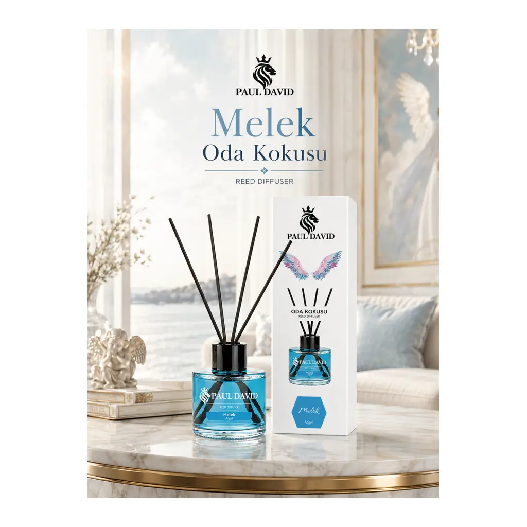 Paul David Melek Yüksek Koku Yayılımlı Dekoratif Bambu Çubuklu Oda Kokusu 145 ml