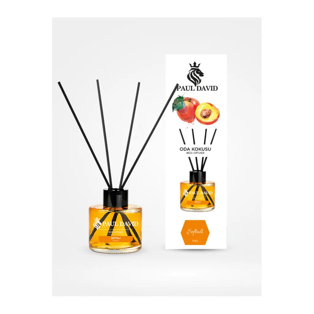Paul David Şeftali Yüksek Koku Yayılımlı Dekoratif Bambu Çubuklu Oda Kokusu 145 ml Paul David Şeftali Yüksek Koku Yayılımlı Dekoratif Bambu Çubuklu Oda Kokusu 145 ml