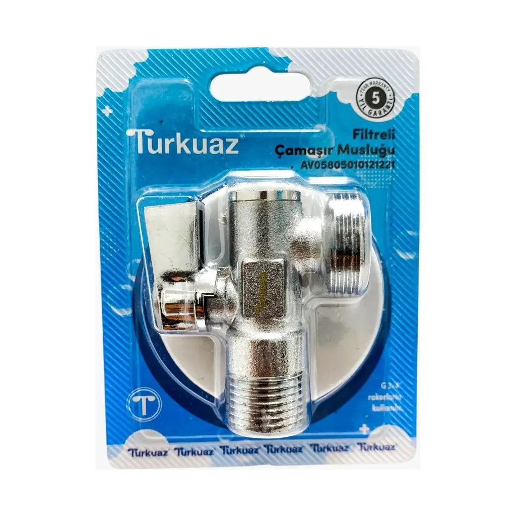 Turkuaz 3/8" Filtreli Ara Musluk 9TA003100 Turkuaz 3/8" Filtreli Ara Musluk 9TA003100